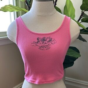SHEIN Ribbed "Angel Baby" Cropped Tank Top
